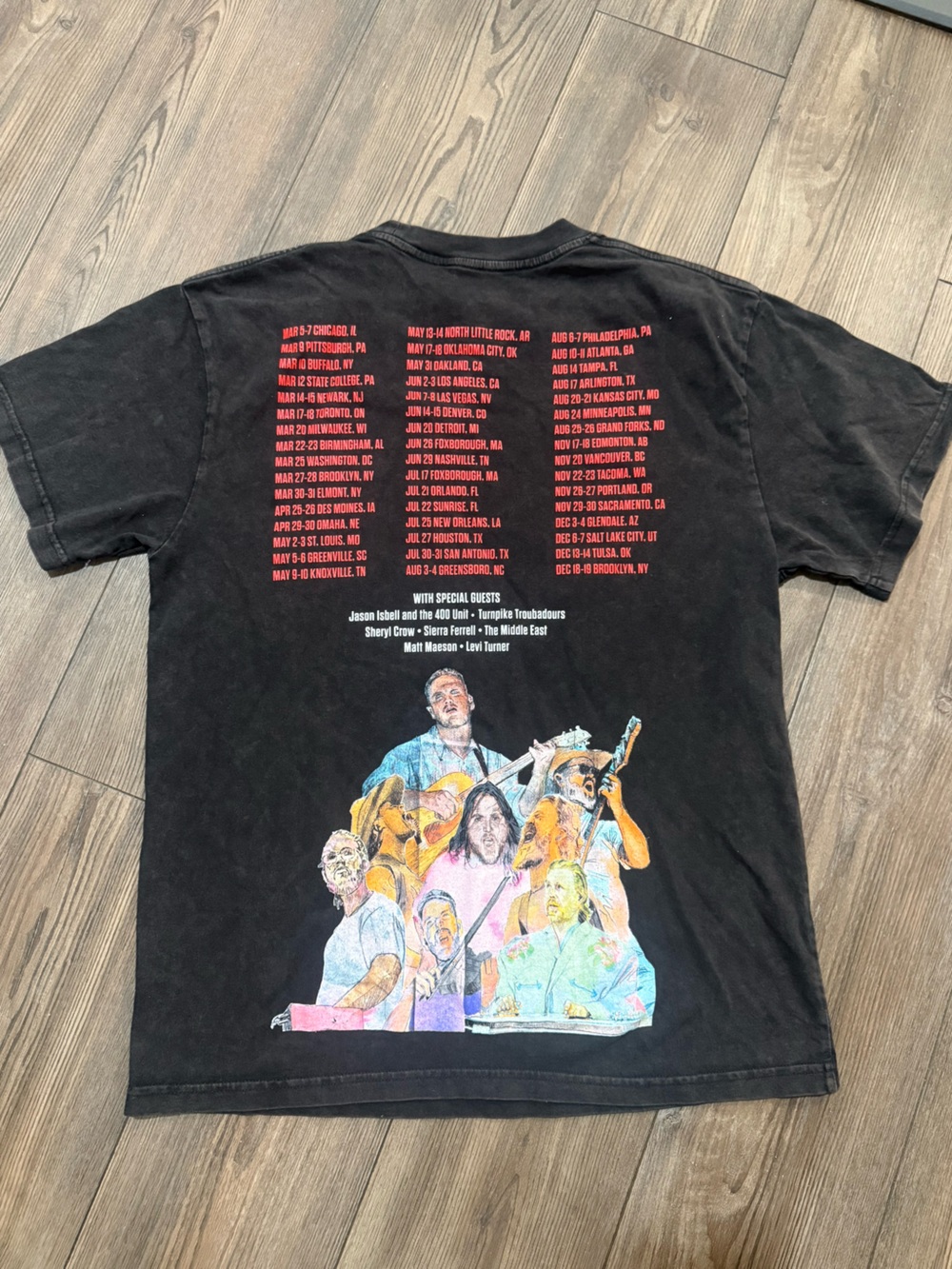 Zach Bryan The Quittin Time Tour 2024 Concert Band T Shirt Small
